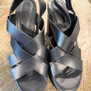 Zara Black Strappy Heels